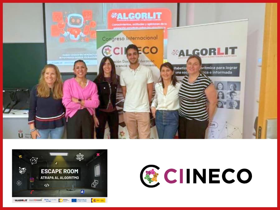 AlgorLit presenta un escape room educativo en el Congreso CINECO